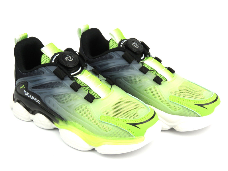 Buty dziecięce sportowe, adidasy - Befado 516Y282, zielono-czarne