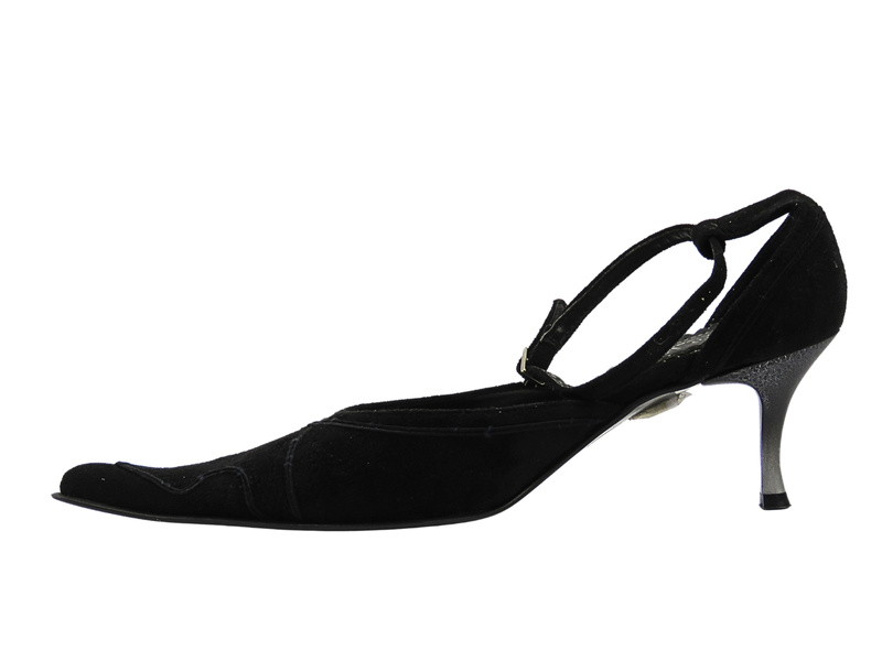 Czółenka na szpilce czarne Roberto Vitali 449N7 Vintage