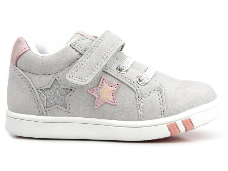 Adidasy dziecięce dla dziewczynki - American Club XD 41/22, szare