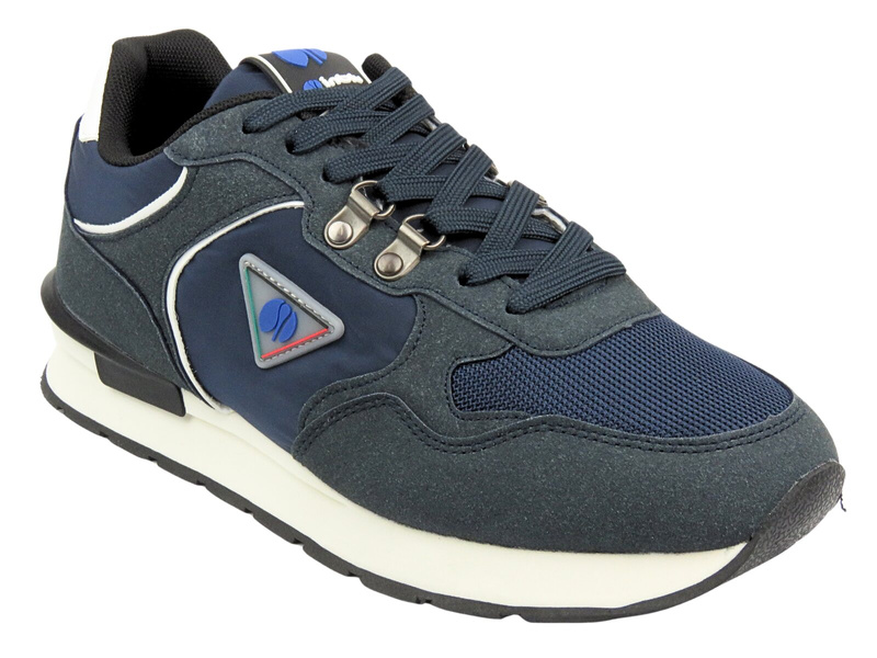 Sznurowane buty męskie sportowe niebieskie Inblu IU-16 