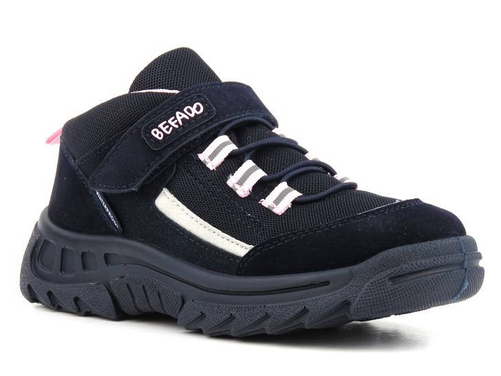 Buty trekkingowe dziecięce wodoodporne BEFADO 515X001, granatowe