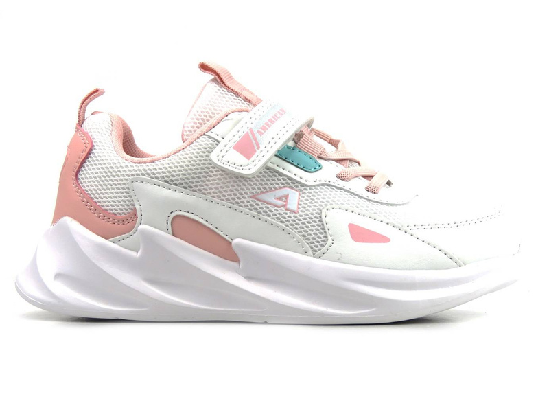 Sneakersy, buty sportowe dla dziewczynki - AMERICAN CLUB AA 22/22, białe