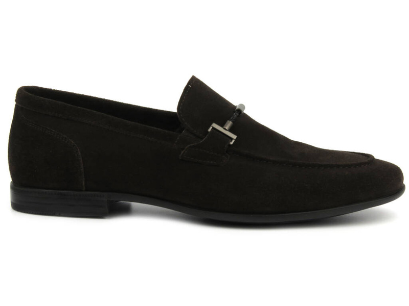 Wysokogatunkowe mokasyny męskie JOHN DOUBARE D778-199B-662, brązowe