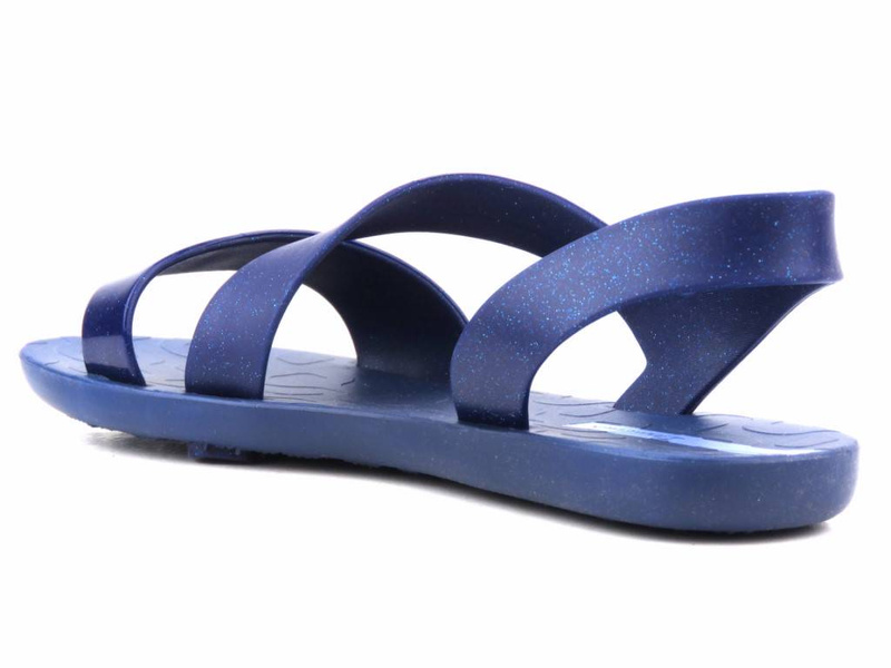Sandały damskie sportowe - Ipanema 82429, niebieskie z brokatem