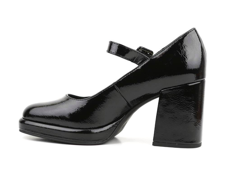 Czółenka, półbuty damskie na obcasie - Marco Tozzi 2-24405-41, czarne