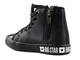 Trampki dziecięce za kostkę - BIG STAR II374028, czarne w gwiazdki