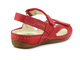 Elastyczne, lekkie sandały damskie Helios Komfort 221, czerwone