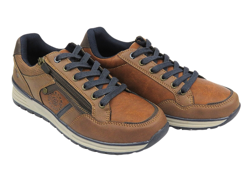 Sneakersy, Półbuty Męskie Casual - Mc Braun 24MN06-7391, brązowe