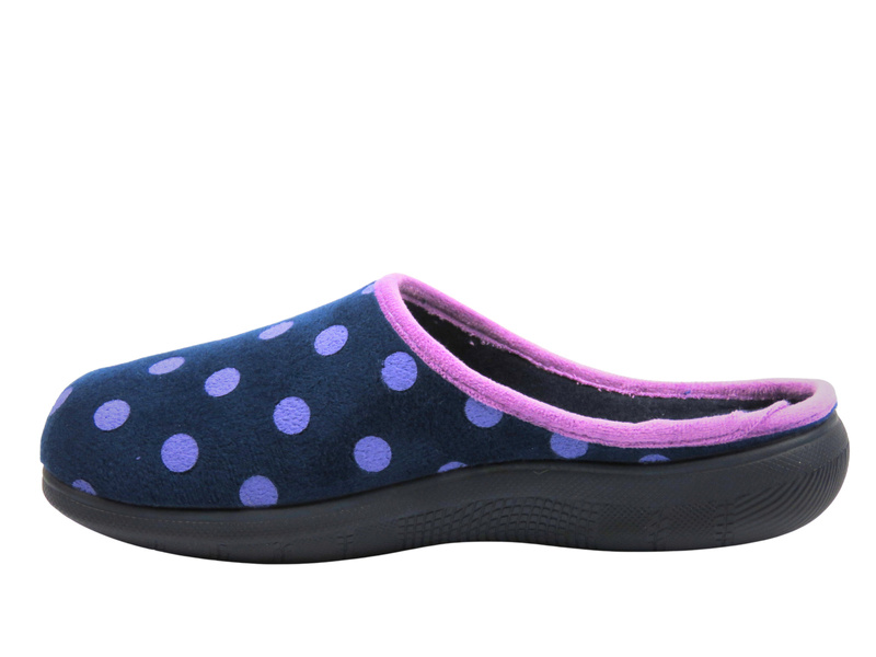 Kapcie Damskie INBLU EC-90 granatowe Wsuwane