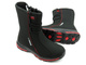 Wysokie śniegowce damskie DK Soft Shell 1754, czarno-czerwone