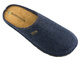 Filcowe kapcie męskie ze skórzaną wkładką - Brinkmann 220296-5, granatowe