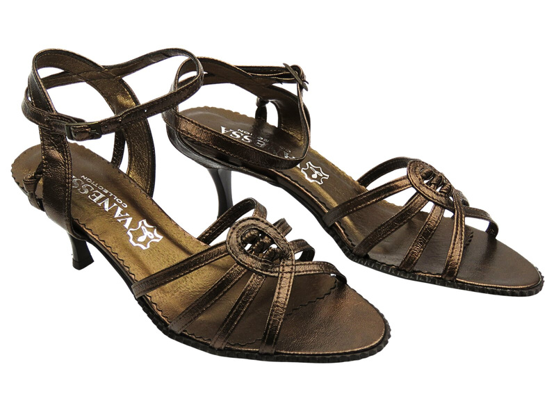 Sandały damskie brązowe Bratbut S-1