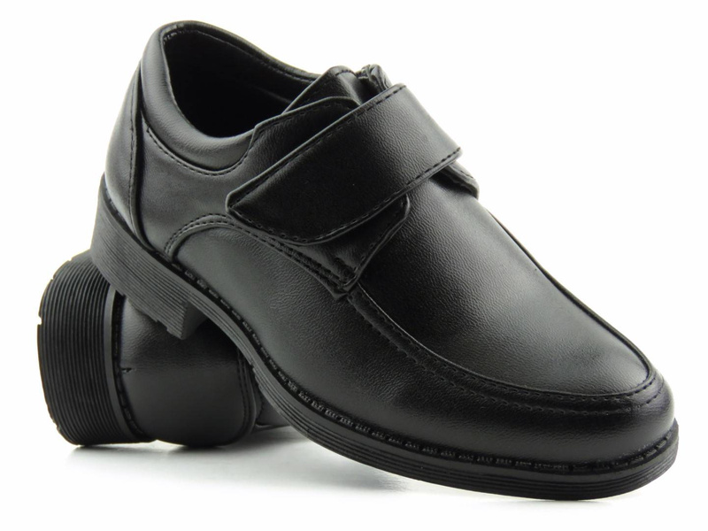 Eleganckie półbuty wizytowe, buty komunijne - American Club KOM 37/22, czarne