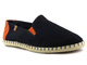 Espadryle męskie ze skóry zamszowej - VENEZIA 433-16392, granatowe