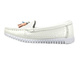 Mokasyny damskie skórzane - Evento 23PB08-5372, białe