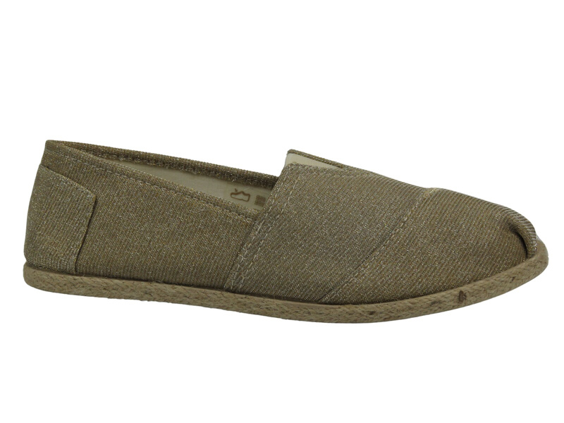 Espadryle damskie - NEWS 02TX74706, złote