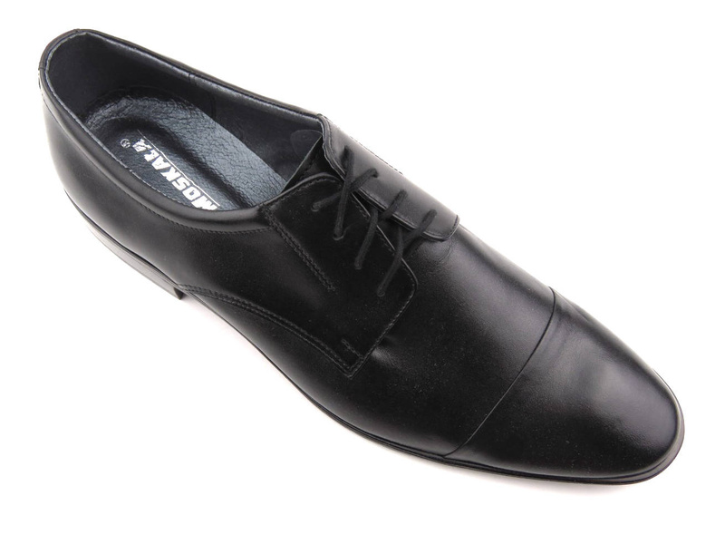 Eleganckie półbuty męskie Moskała (Rossi) 452, czarne
