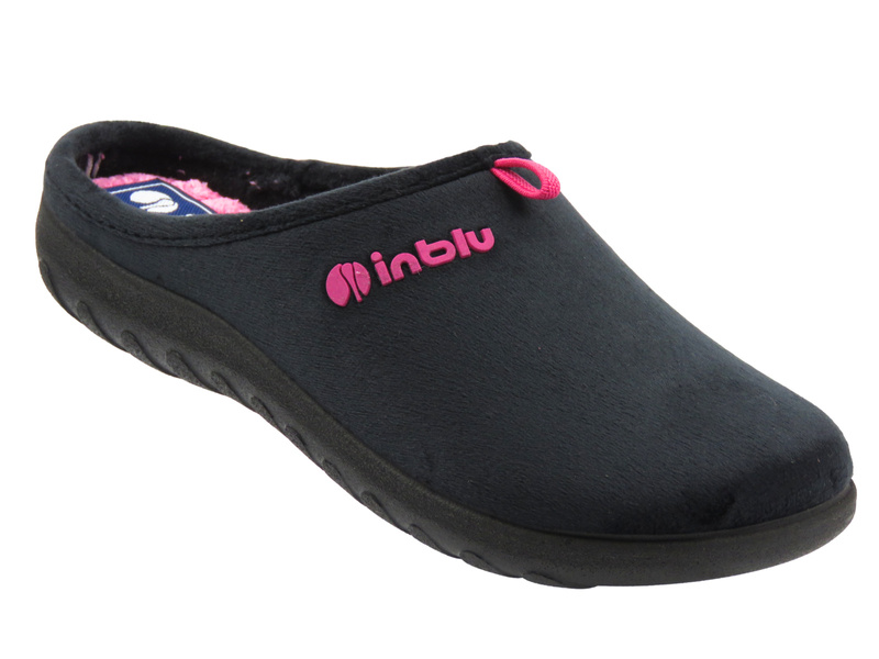 Kapcie damskie domowe czarne Inblu ET-37 
