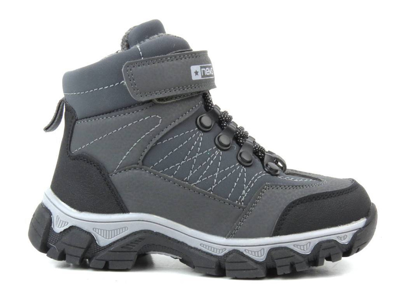 Trekkingi dziecięce, buty zimowe News 22DZ23-5245, szare