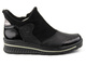 Botki damskie na suwak - HELIOS Komfort 507, czarne