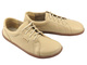 Skórzane minimalistyczne półbuty damskie barefoot Helios Komfort 451, jasny beż