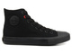 Wysokie trampki damskie, sznurowane - Big Star TT274033, czarne