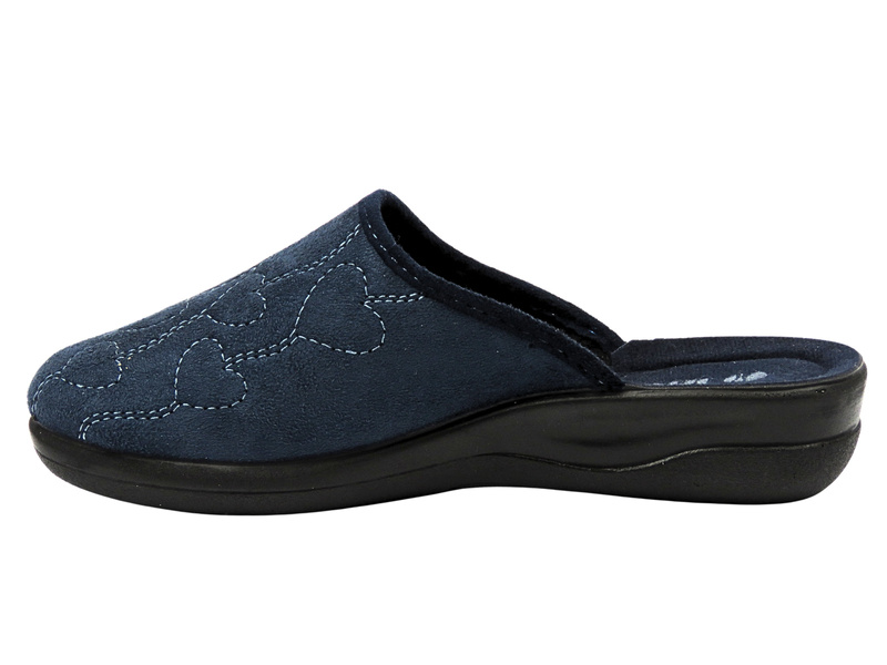 Wygodne kapcie damskie INBLU CF-2F, granatowe