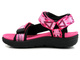 Sportowe sandały dziecięce na rzepy - Lee Cooper 22-34-0962K, różowe