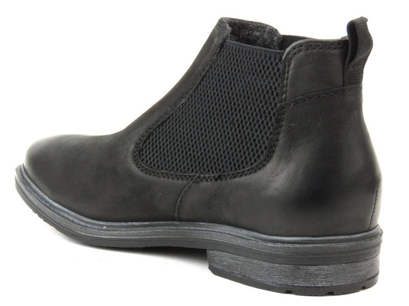 Skórzane sztyblety męskie BUGATTI 311-A8Z30-3500, czarne