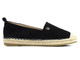 Espadryle, półbuty damskie na lato - Evento 22TX35-4592, czarne