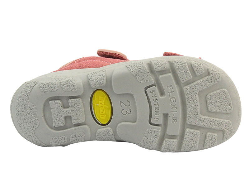 Sandały Kapcie Dziecięce Befado 721P025 Różowe Na Rzepy