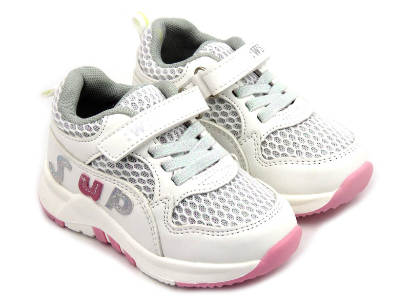 Buty sportowe, adidasy dziecięce na rzepy - WEESTEP R913633321, białe