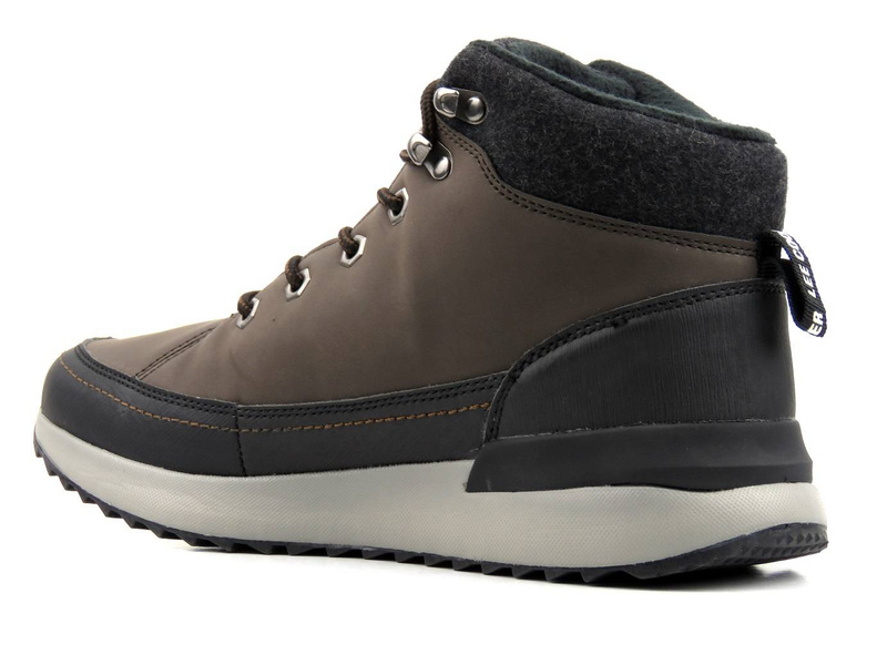 Ciepłe trzewiki męskie na grubej podeszwie - LEE COOPER LCJ-21-01-0532M, brązowe