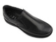Wygodne, skórzane półbuty męskie wsuwane - Tapi 7271, czarne