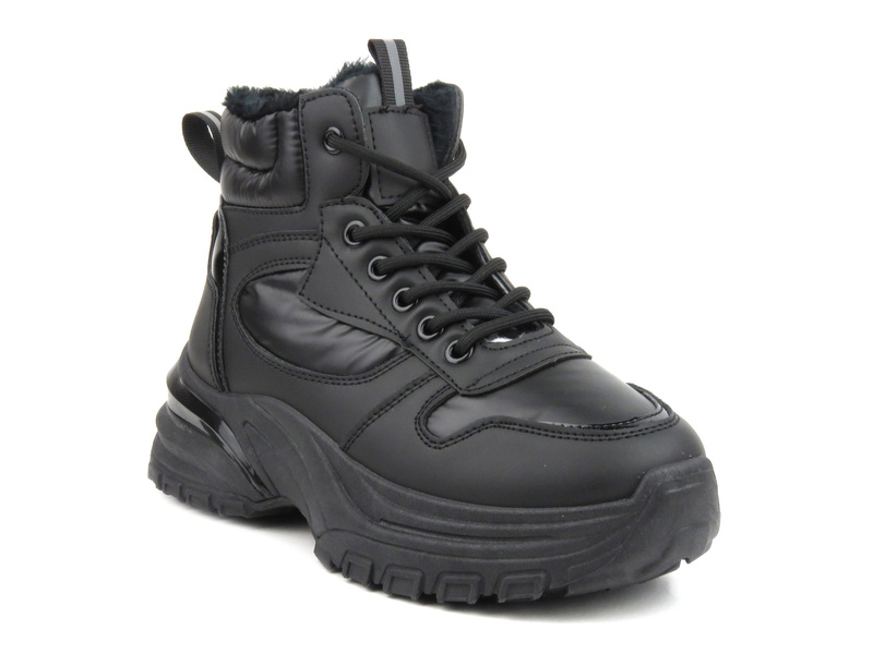 Trapery damskie w sportowym stylu - News 23BT26-6518, czarne