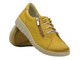 Wygodne półbuty damskie ze skóry naturalnej HELIOS Komfort 429, żółte