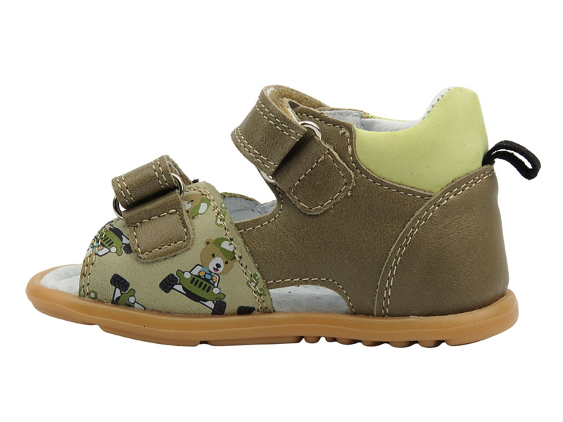 Sandały dziecięce na rzepy zielone Jamet 1112