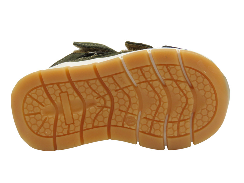 Trzewiki, półbuty dziecięce na rzepy - Jamet 1125, zielone