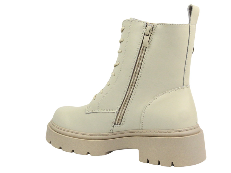 Botki Damskie - Cambell 24-71303 Beżowe Na Zamek