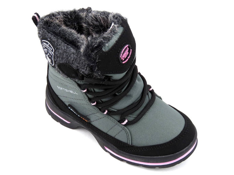 Śniegowce dziecięce ciepłe i odporne - AMERICAN CLUB SN17, Softshell i Tripletex