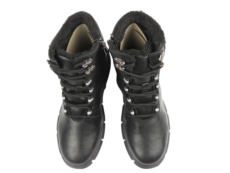 Wygodne botki damskie ze skóry Nika Komfort H-238, czarne