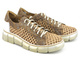 Półbuty damskie ażurowe, sneakersy - Maciejka 05850-04, beżowe