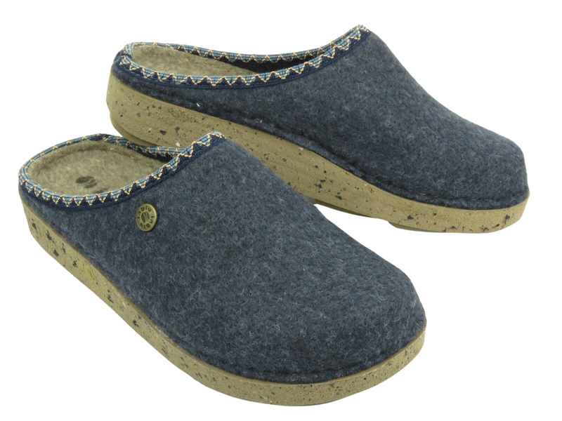 Kapcie damskie - INBLU ED-18, szaro-niebieskie