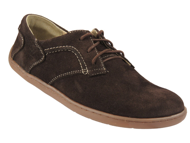 BareFoot skórzane minimalistyczne buty damskie Helios 715-2B, brązowe
