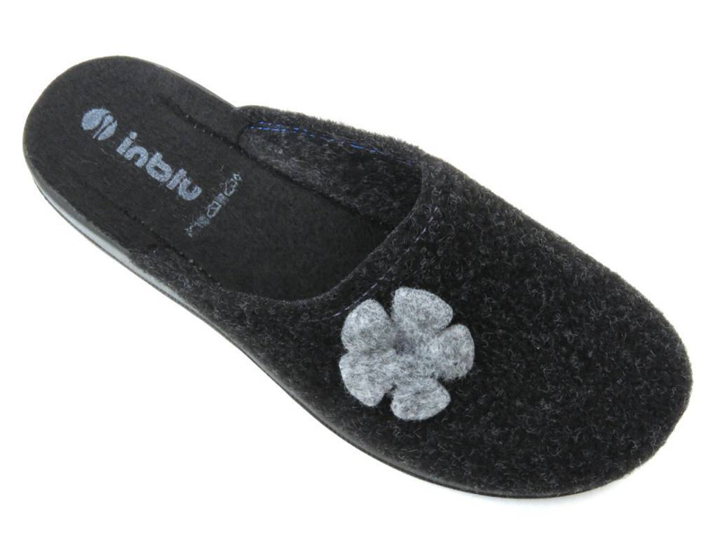 Kapcie, pantofle damskie filcowe - INBLU CA-116, szare