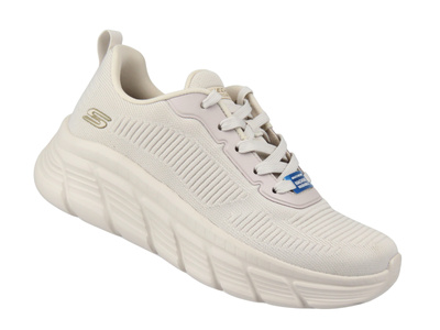 Sportowe buty damskie Skechers 117385 białe – lekkość i wygoda na co dzień
