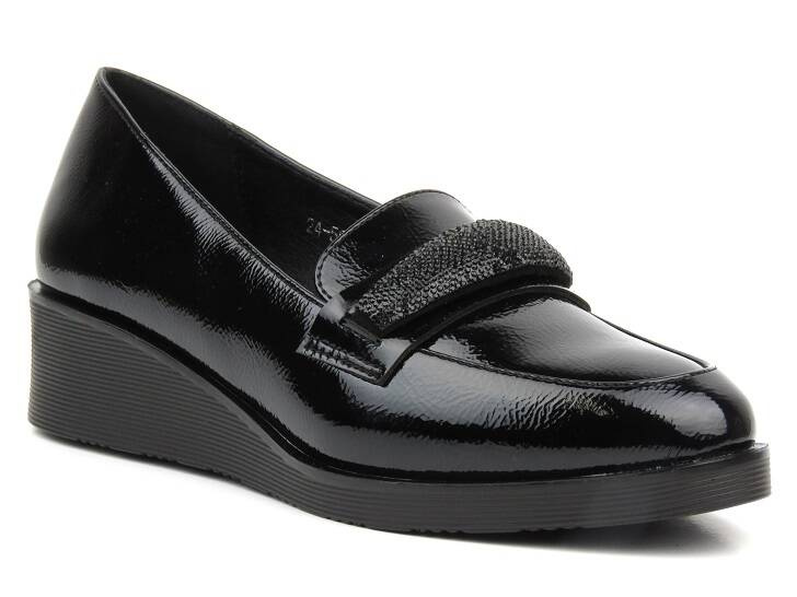 Eleganckie mokasyny damskie Vinceza 58311, czarne