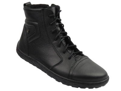 Wygodne botki damskie barefoot HELIOS 706, czarne