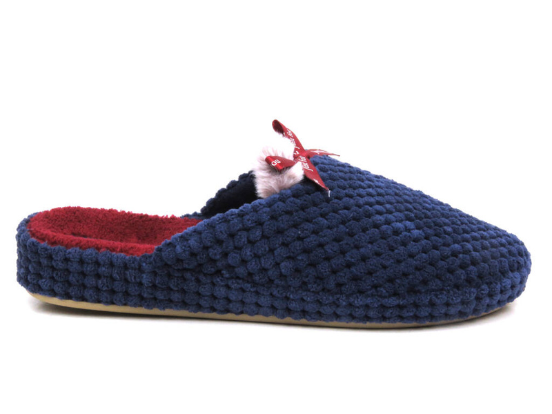 Ciepłe kapcie damskie- American SL 13/23, granatowe