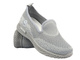Lekkie półbuty damskie szare Vinceza 34602